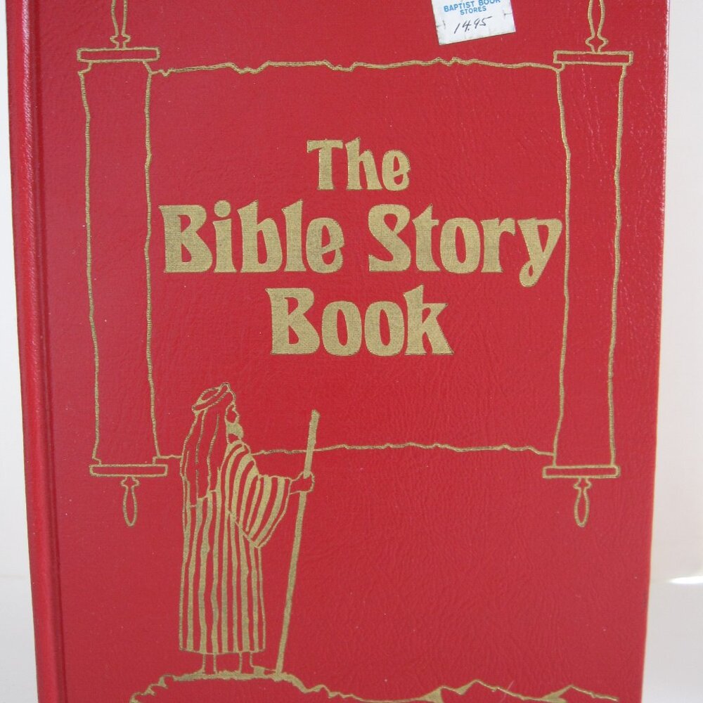 Vintage 60s Childs Bible Story Book Van Ness Color Illustrations Inspirational